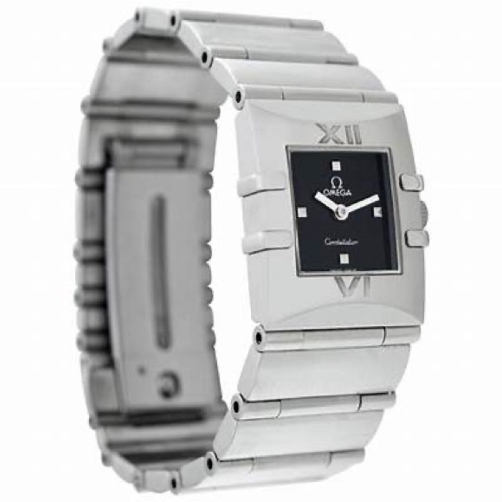 Omega Black Constellation Quadra Watch